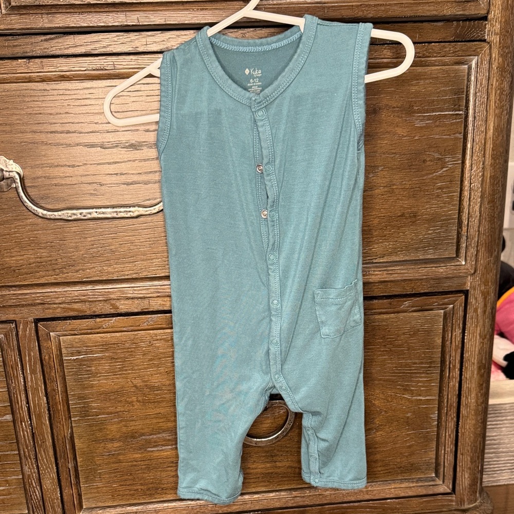 Kyte BABY Teal Sleeveless Romper
